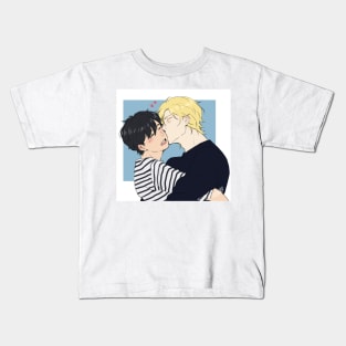 Ash and Eiji Soft Kiss Kids T-Shirt